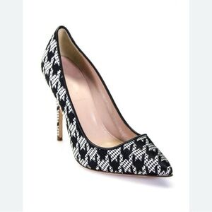 J Crew Roxie Black Houndstooth Pumps Size 6